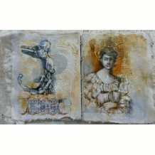 Fabric Book page angel