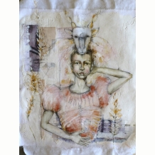 Girl with Animal Helmet